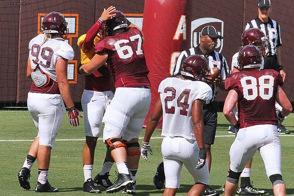 2015.08.22. VT Football Scrimmage.