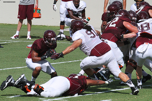 2015.08.22. VT Football Scrimmage.