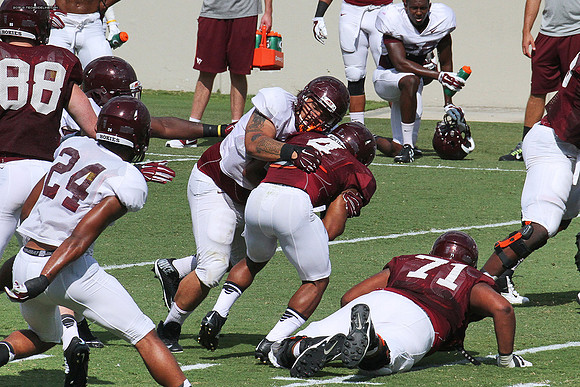 2015.08.22. VT Football Scrimmage.
