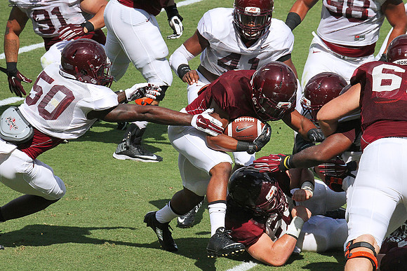 2015.08.22. VT Football Scrimmage.