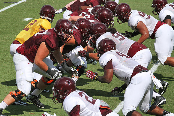 2015.08.22. VT Football Scrimmage.
