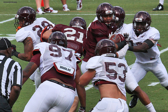 2015.08.22. VT Football Scrimmage.