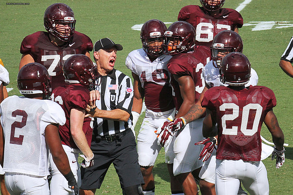 2015.08.22. VT Football Scrimmage.
