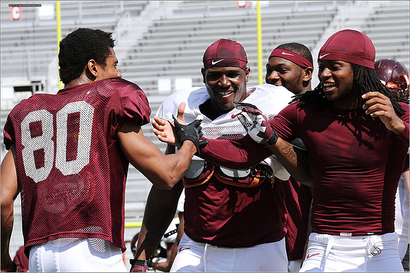 2014.04.12. VT Football Scrimmage.