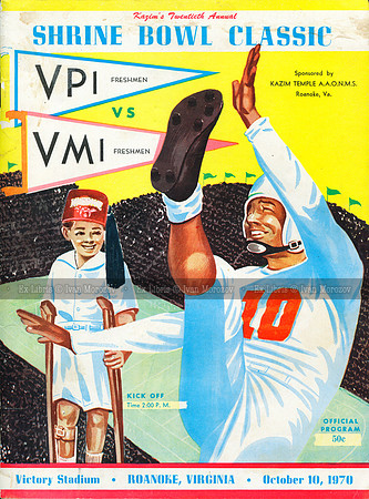 1970.10.10. VT vs VMI, Freshmen