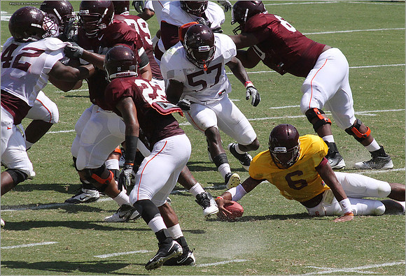 2011.08.20. Virginia Tech Football. Scrimmage.