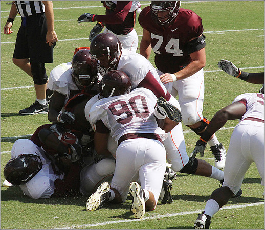 2011.08.20. Virginia Tech Football. Scrimmage.