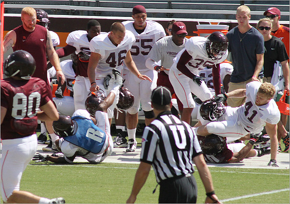 2011.08.20. Virginia Tech Football. Scrimmage.