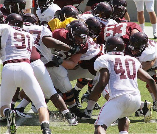 2011.08.20. Virginia Tech Football. Scrimmage.