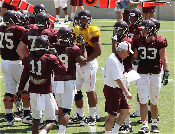 2011.08.20. Virginia Tech Football. Scrimmage.