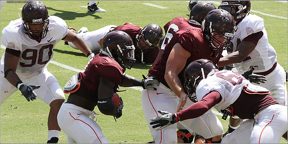 2011.08.20. Virginia Tech Football. Scrimmage.
