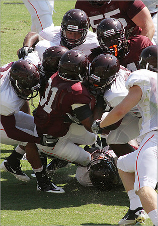 2011.08.20. Virginia Tech Football. Scrimmage.