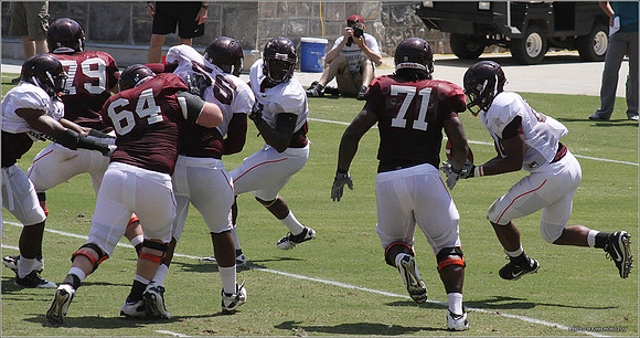 2011.08.20. Virginia Tech Football. Scrimmage.