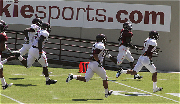 2011.08.20. Virginia Tech Football. Scrimmage.
