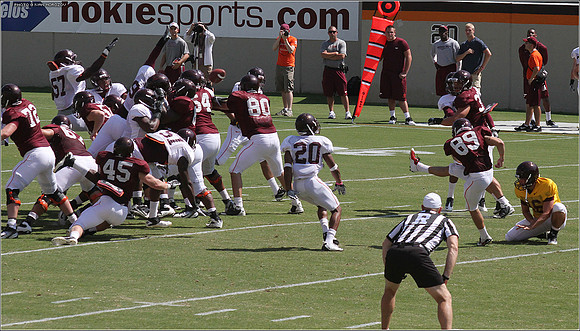 2011.08.20. Virginia Tech Football. Scrimmage.