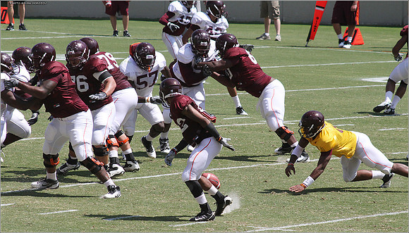2011.08.20. Virginia Tech Football. Scrimmage.