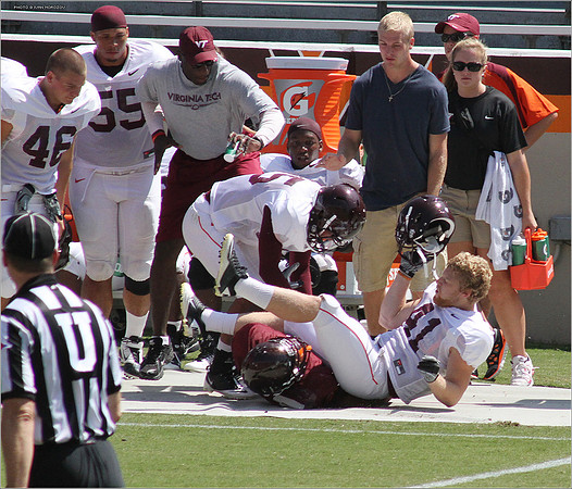 2011.08.20. Virginia Tech Football. Scrimmage.