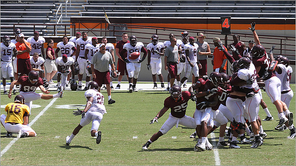 2011.08.20. Virginia Tech Football. Scrimmage.