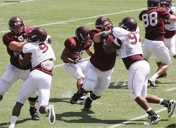 2011.08.20. Virginia Tech Football. Scrimmage.