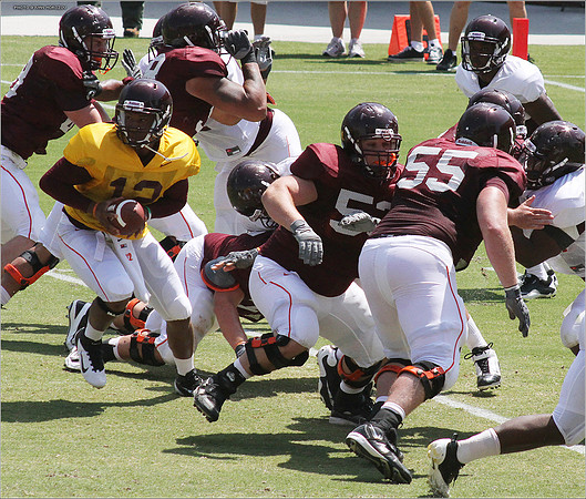 2011.08.20. Virginia Tech Football. Scrimmage.