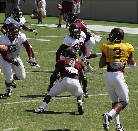2011.08.20. Virginia Tech Football. Scrimmage.