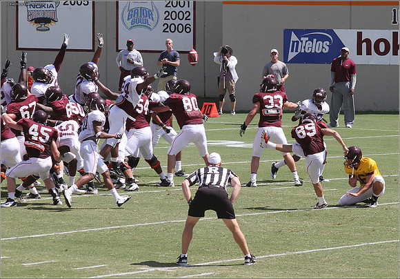 2011.08.20. Virginia Tech Football. Scrimmage.