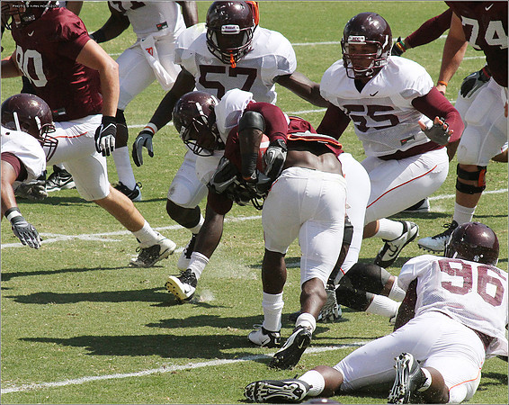 2011.08.20. Virginia Tech Football. Scrimmage.