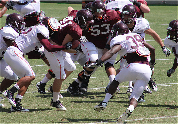 2011.08.20. Virginia Tech Football. Scrimmage.