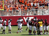 2011.08.20. Virginia Tech Football. Scrimmage.