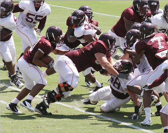 2011.08.20. Virginia Tech Football. Scrimmage.