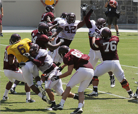 2011.08.20. Virginia Tech Football. Scrimmage.