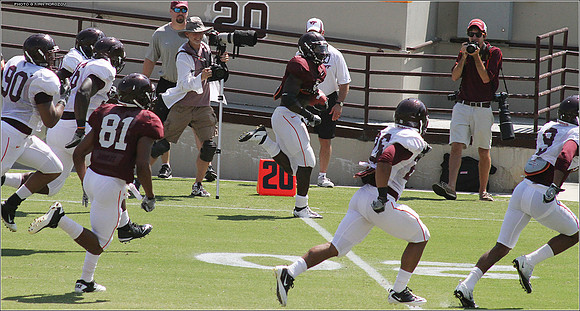 2011.08.20. Virginia Tech Football. Scrimmage.