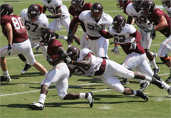 2011.08.20. Virginia Tech Football. Scrimmage.
