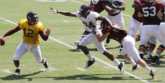 2011.08.20. Virginia Tech Football. Scrimmage.