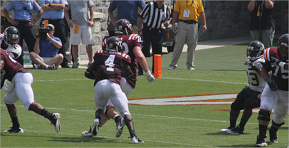 2011.09.03. Appalachian State at Virginia Tech.