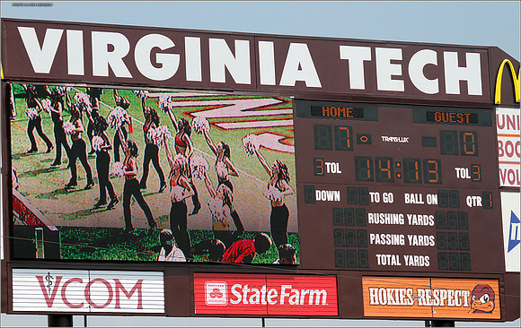 2011.09.03. Appalachian State at Virginia Tech.