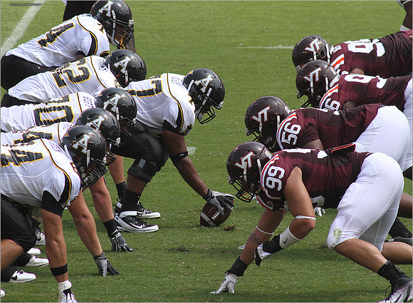 2011.09.03. Appalachian State at Virginia Tech.