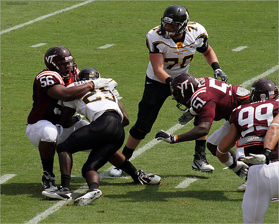 2011.09.03. Appalachian State at Virginia Tech.