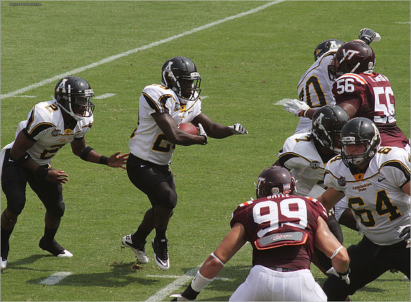 2011.09.03. Appalachian State at Virginia Tech.