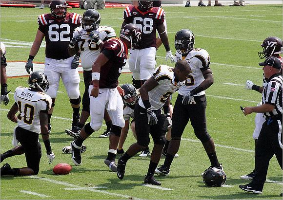 2011.09.03. Appalachian State at Virginia Tech.