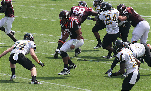 2011.09.03. Appalachian State at Virginia Tech.