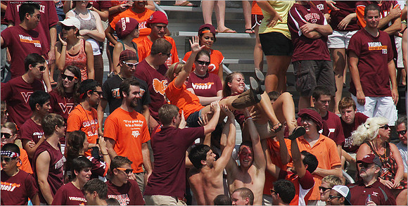 2011.09.03. Appalachian State at Virginia Tech.