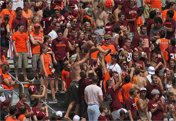 2011.09.03. Appalachian State at Virginia Tech.
