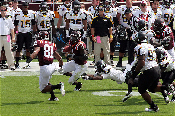 2011.09.03. Appalachian State at Virginia Tech.