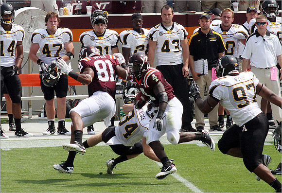 2011.09.03. Appalachian State at Virginia Tech.