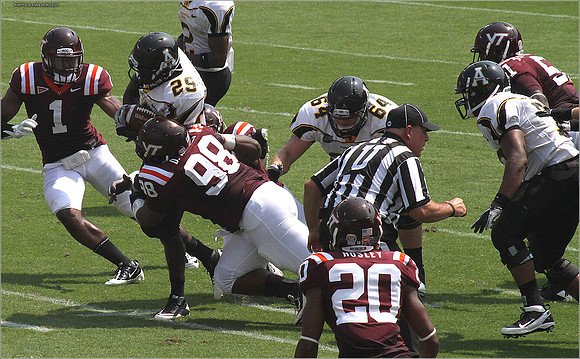 2011.09.03. Appalachian State at Virginia Tech.