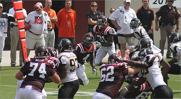 2011.09.03. Appalachian State at Virginia Tech.