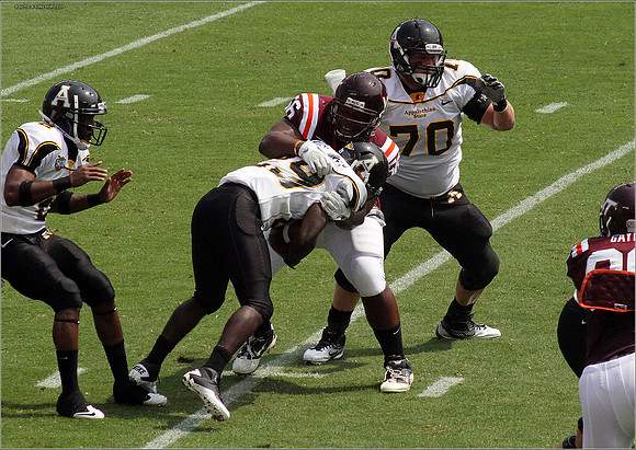 2011.09.03. Appalachian State at Virginia Tech.