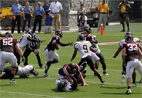2011.09.03. Appalachian State at Virginia Tech.