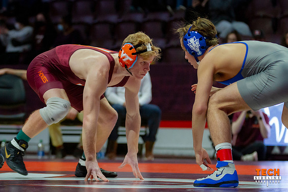 2022.02.04. WRE. Duke (Blue Devils) at Va Tech (Hokies). Virgini